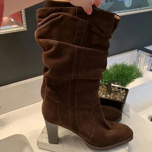 Via Spiga Brown Suede Boots Sz 10